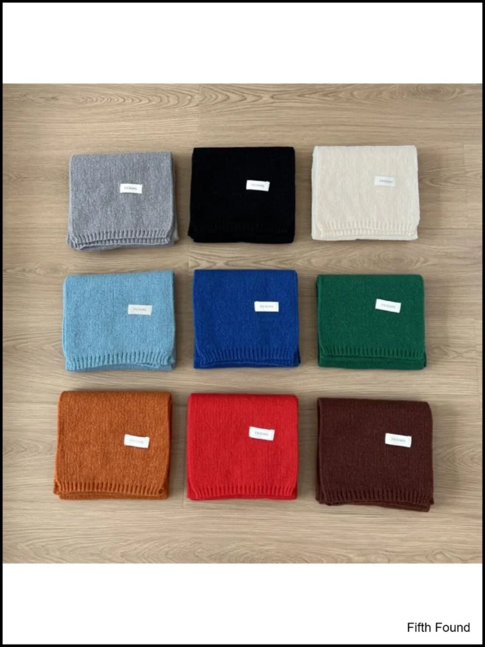 Knit Scarf Wool-Like Neck Warmer for Cold Weather